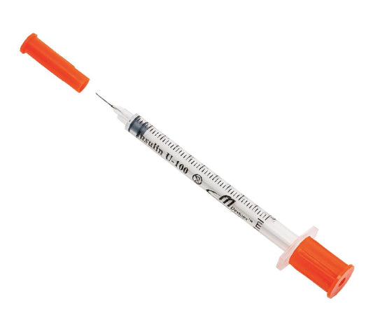 Insulin Syringe Standard 1Ml 29Gx13Mm, Box 100