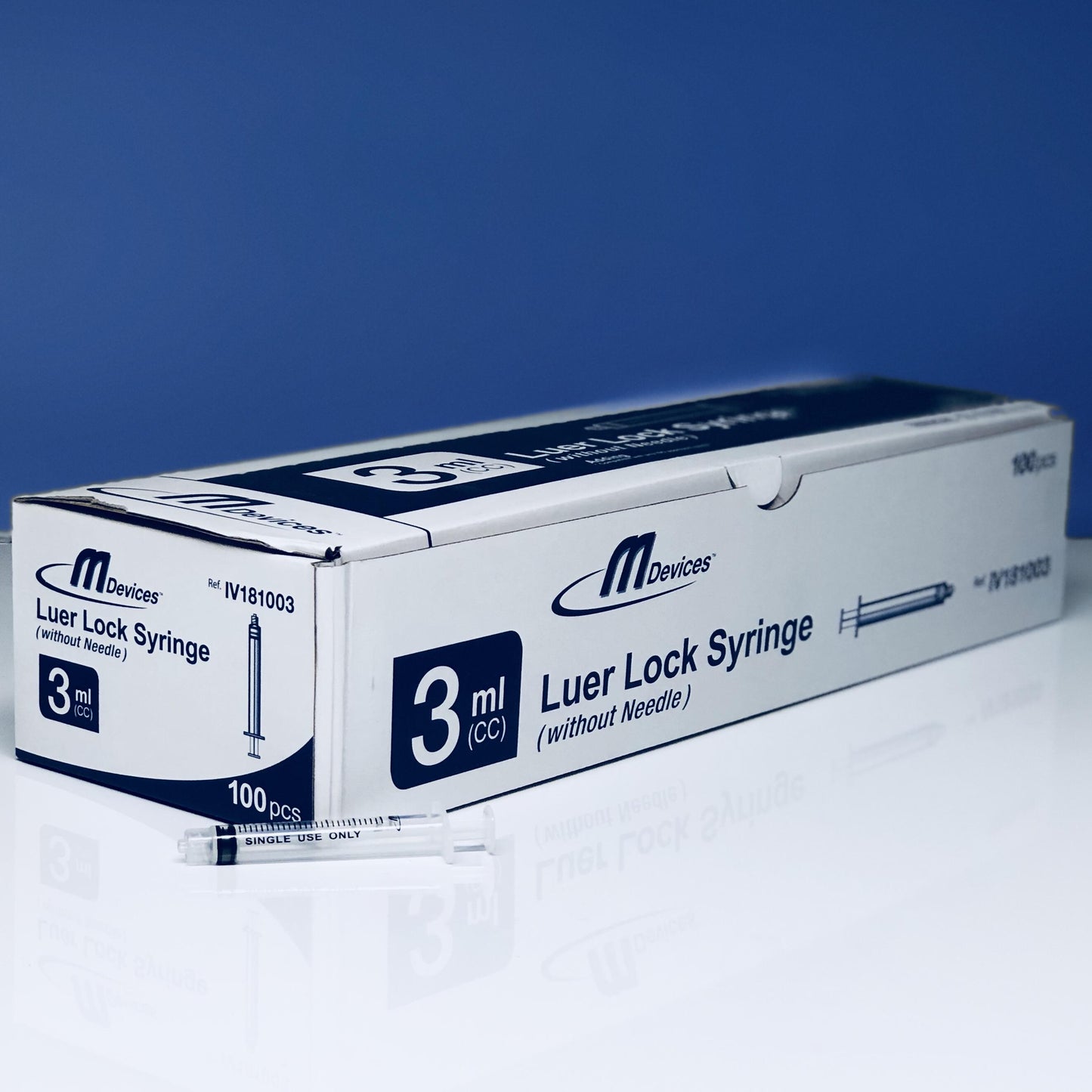 M Devices Syringe 3Ml L-Lock Box 100