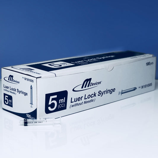 M Devices Syringe 5Ml L-Lock Box 100