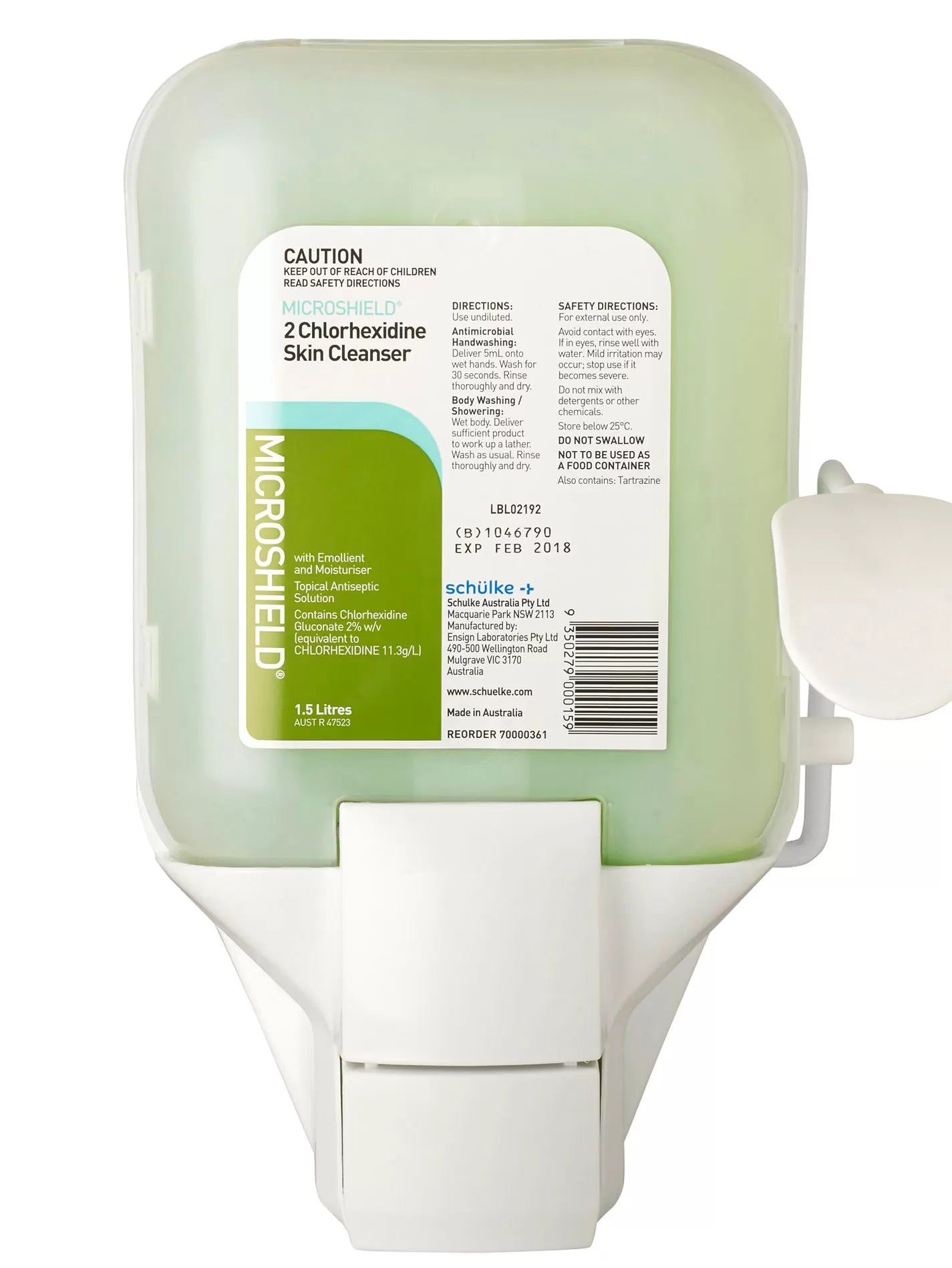Microshield2 Skin Cleanser 1.5L