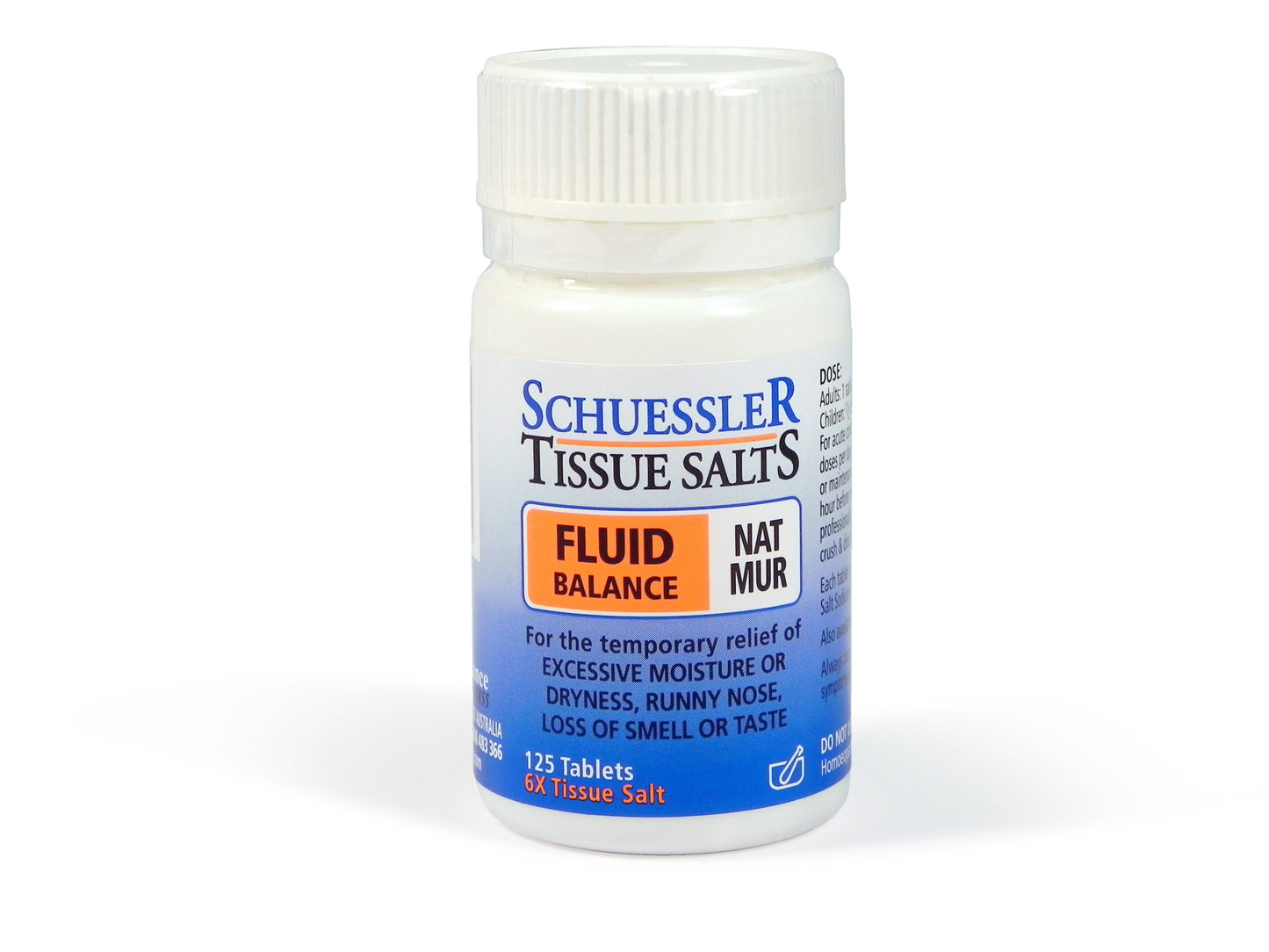Schuessler Tissue Salts 125 Tablets – Nat Mur 6X
