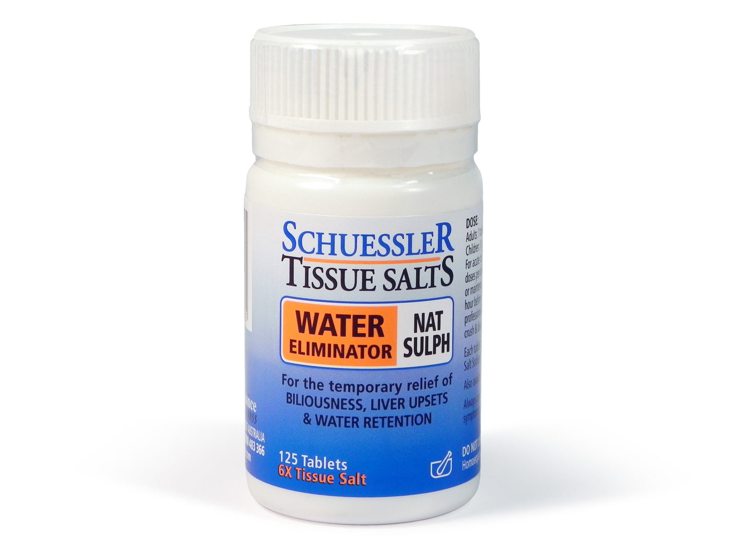Schuessler Tissue Salts 125 Tablets – Nat Sulph 6X