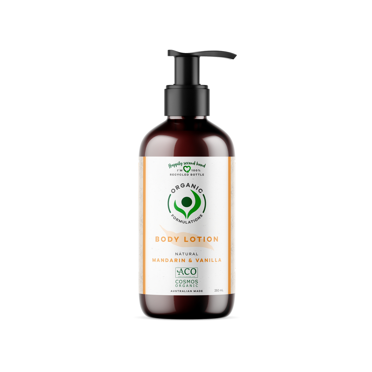 Organic Formulations Mandarin & Vanilla Body Lotion 250ml
