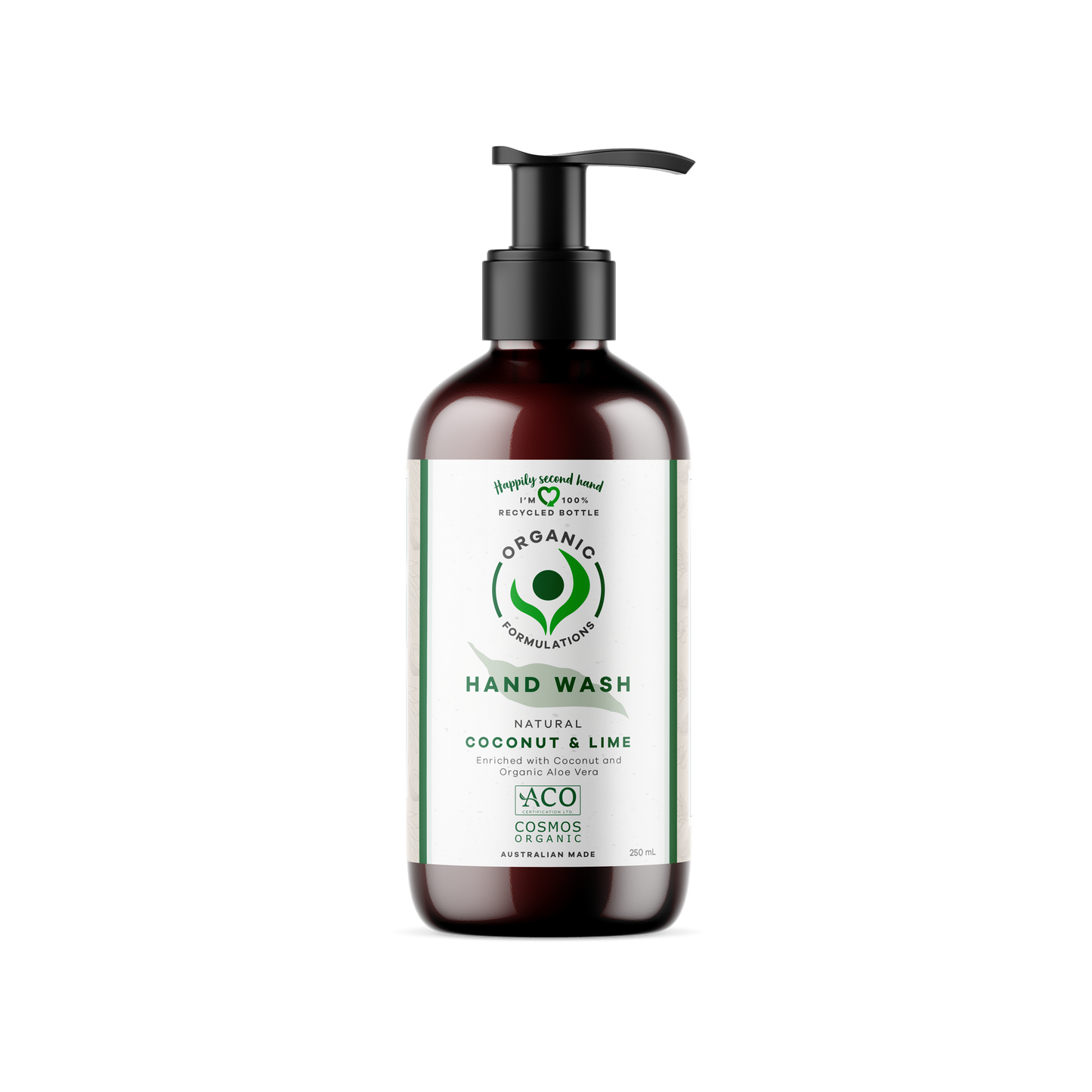 Organic Formulations Coconut & Lime Hand Wash 250ml