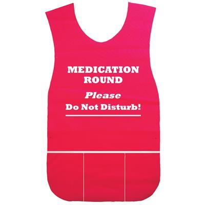 Medication Rounds Apron Red Each