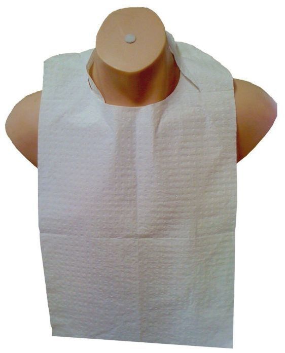Cello Disposable Bibs With Ties Box 500