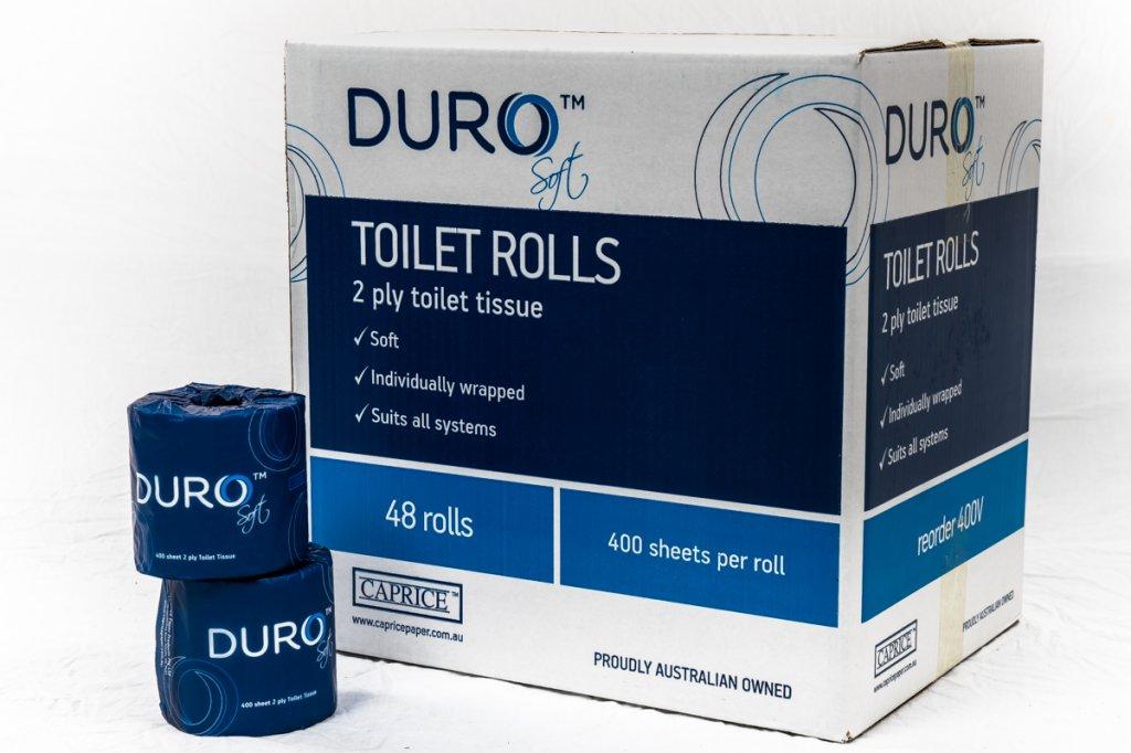 Duro Toilet Paper Roll 2Ply 400 Sheet Ctn 48