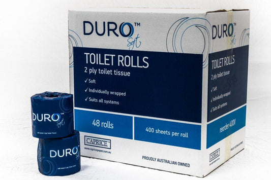 Duro Toilet Paper Roll 2Ply 400 Sheet Ctn 48