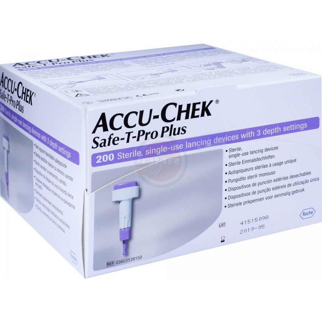 Accu-Chek Safe-T-Pro Plus Lancets Box 200