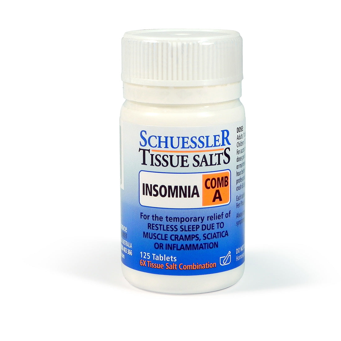 Schuessler Tissue Salts 125 Tablets – Comb A