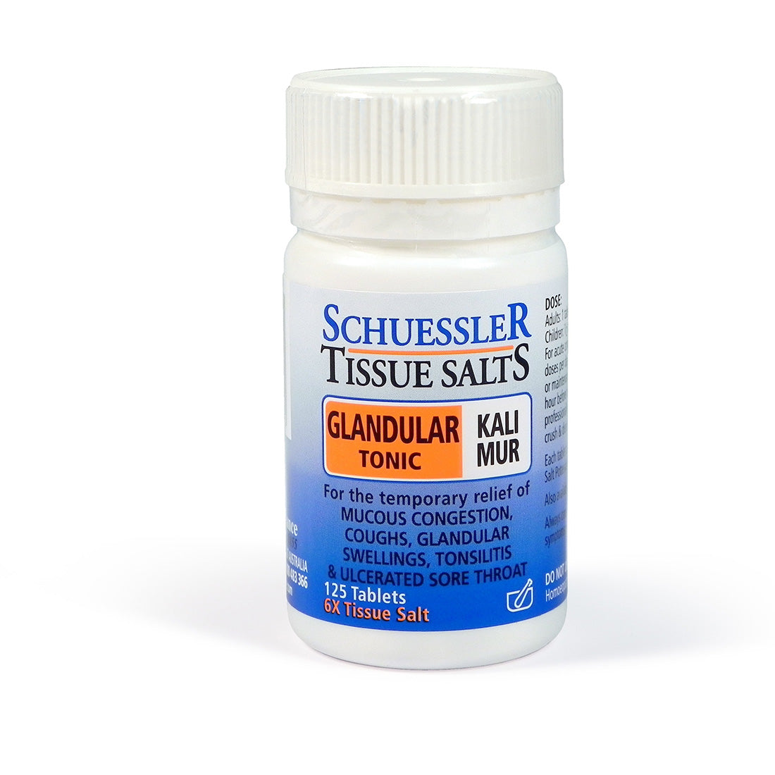 Schuessler Tissue Salts 125 Tablets – Kali Mur 6X