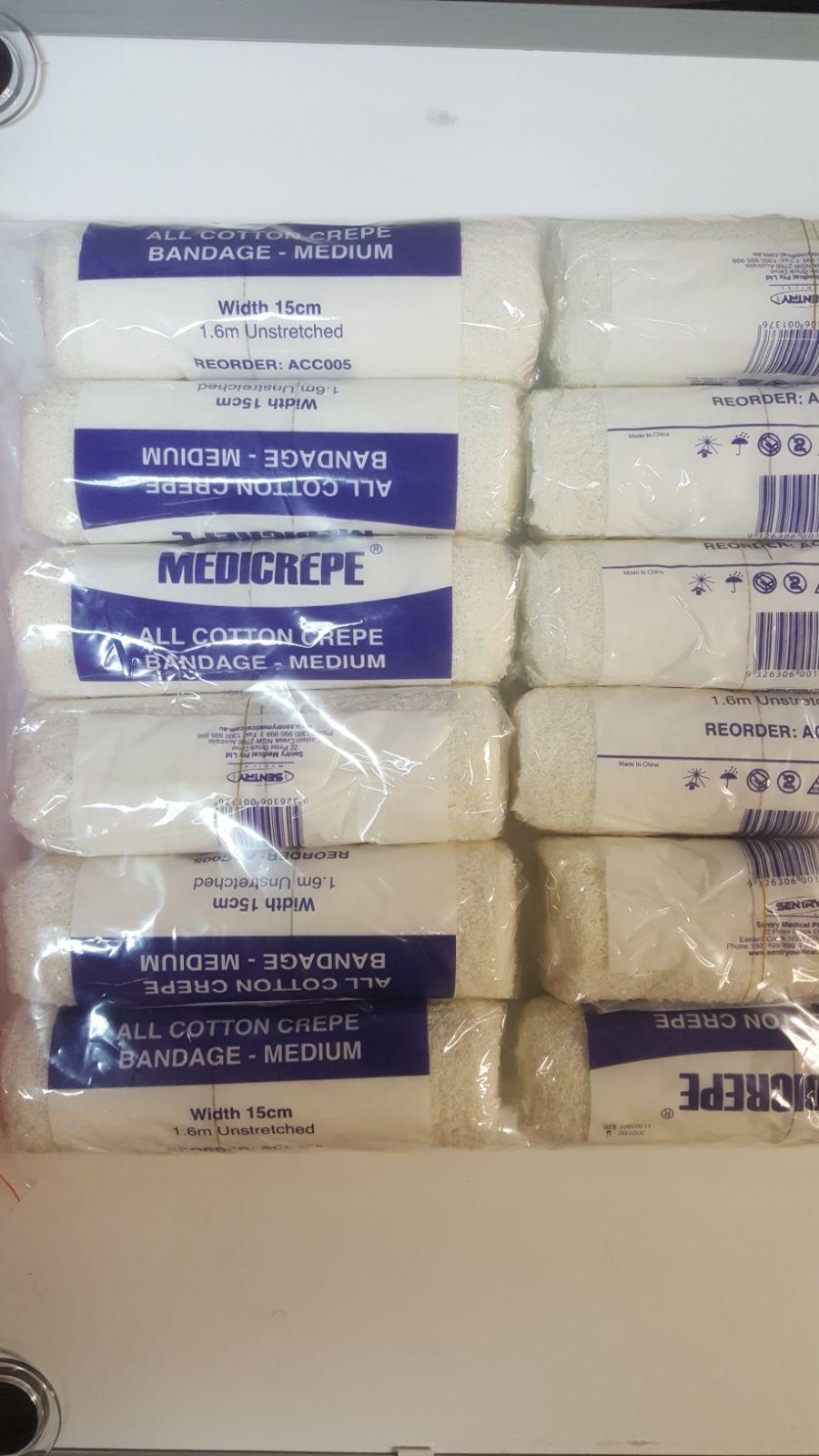 Medicrepe Medium 15Cmx1.6M Pkt12
