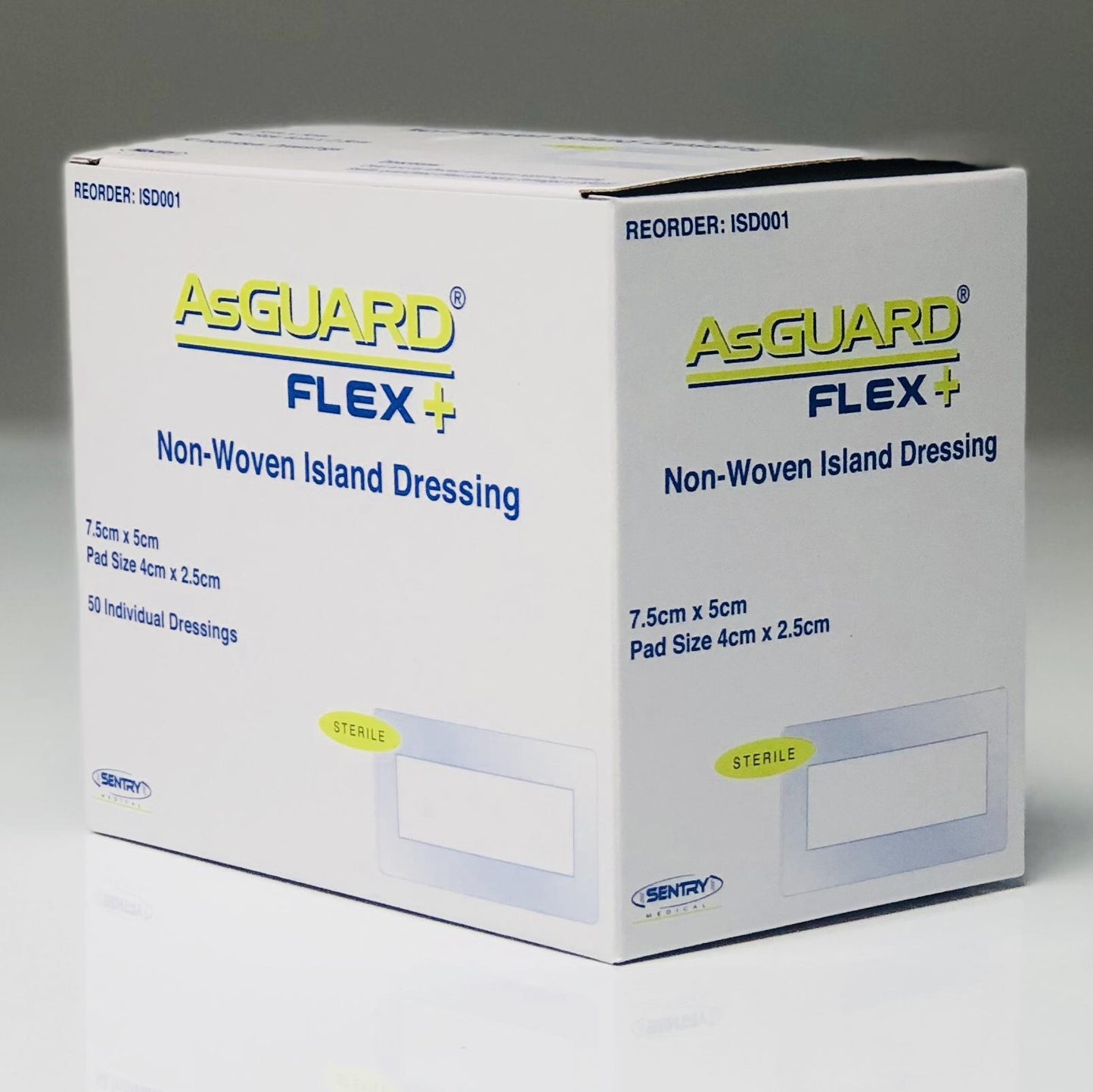 Asguard Flex+ Non-Woven Island Dressing 5Cmx7.5Cm Box 50