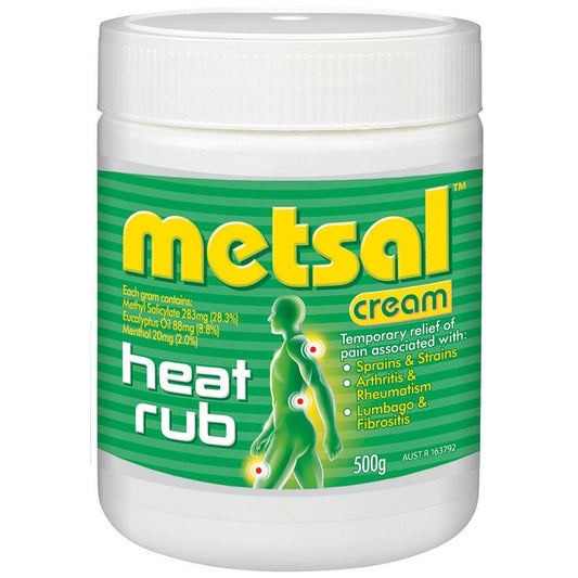Metsal Heat Rub Cream 500G Each