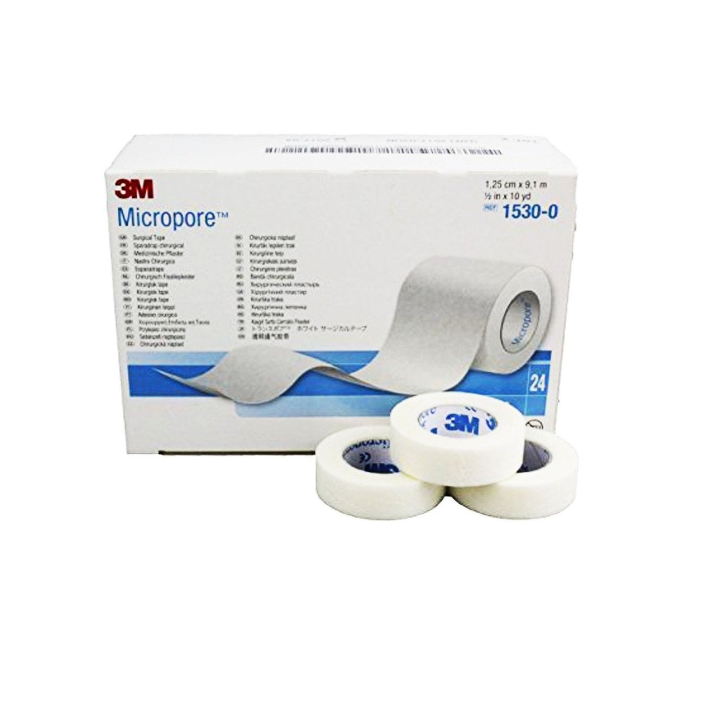 3M Micropore Surgical Tape 2.5Cmx9.1M Each