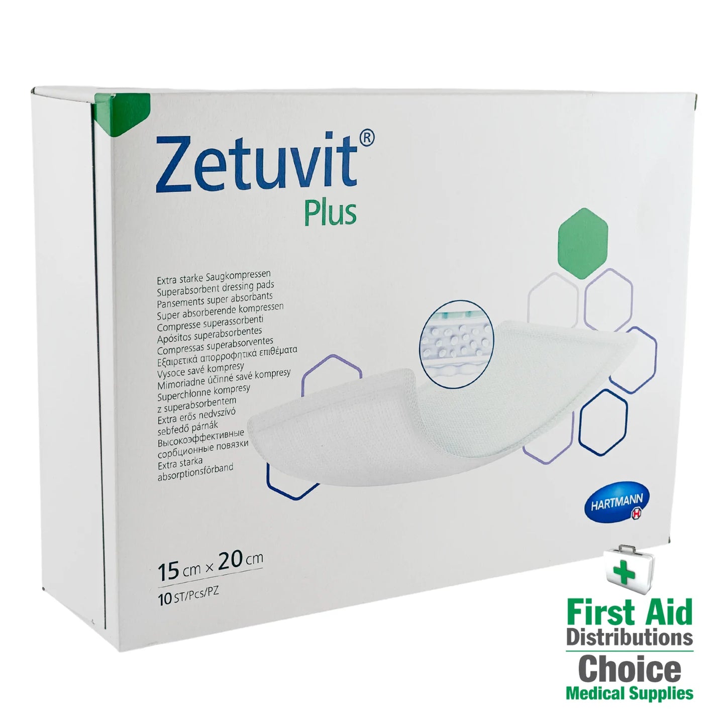 Zetuvit Plus 15Cmx20Cm Box 10