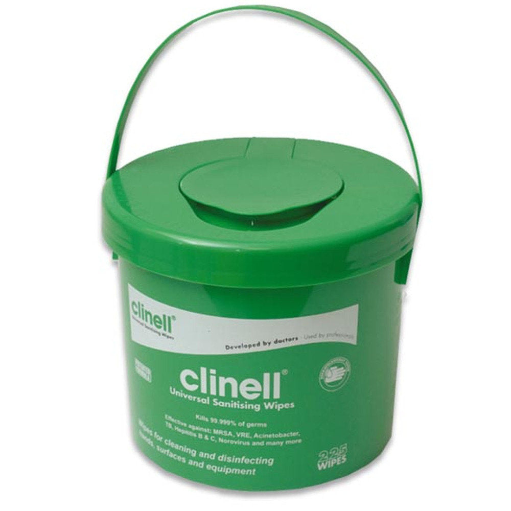 Clinell Sanitising Wipes Bucket 225