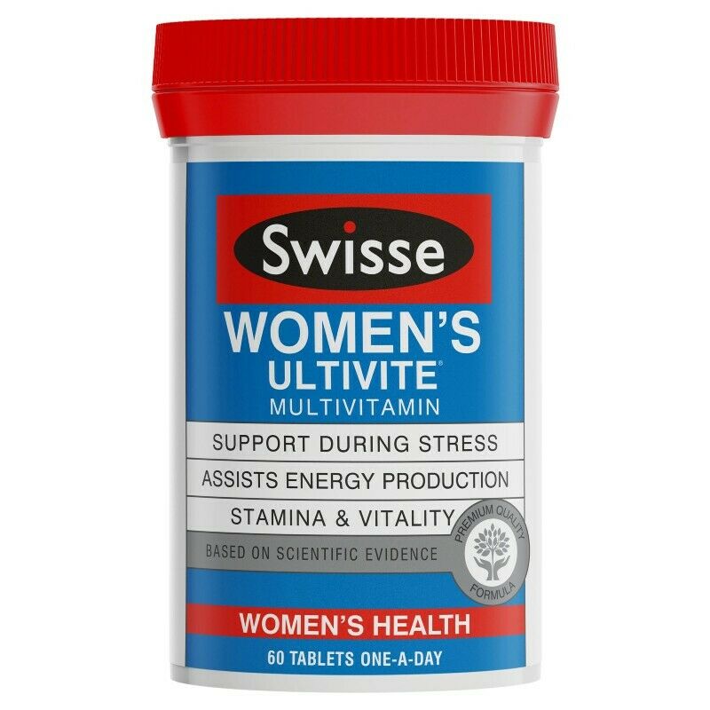 2XSwisse Women's Ultivite Multivitamin 60 Tablets Womens Health Stamina & Vitality