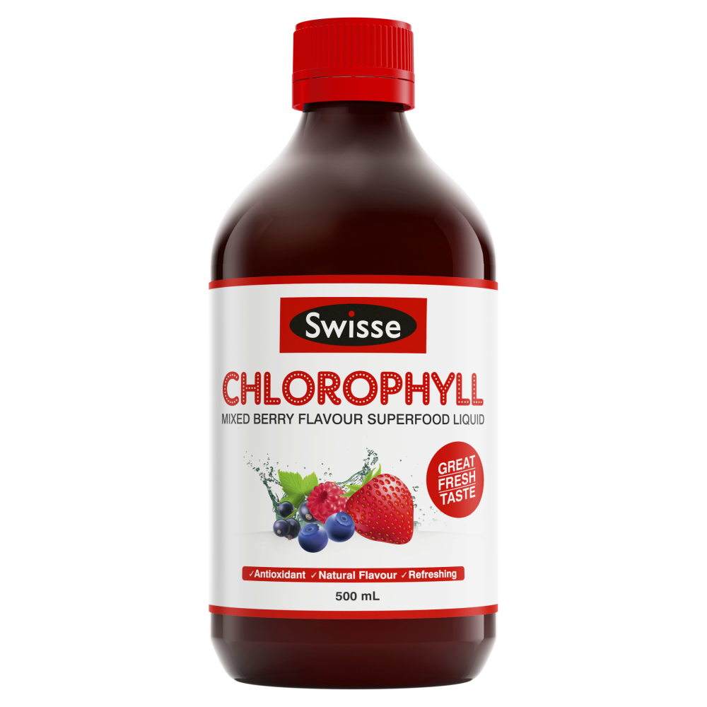 2XSwisse Chlorophyll 500mL Oral Liquid - Mixed Berry Flavour Healthy Detox
