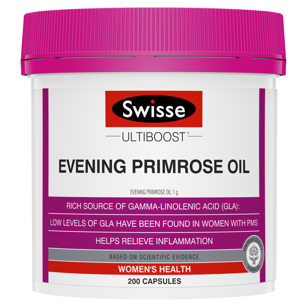 2XSwisse Ultiboost Evening Primrose Oil 200 Capsules Women's Health EPO GLA