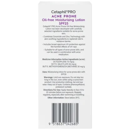 Cetaphil PRO Acne Prone Oil-Free Moisturising Lotion 118mL