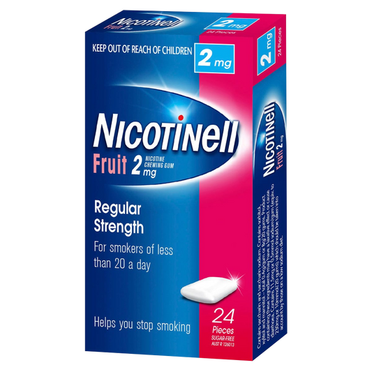 Nicotinell Chewing Gum Nicotine 2mg 24 Pieces – Fruit