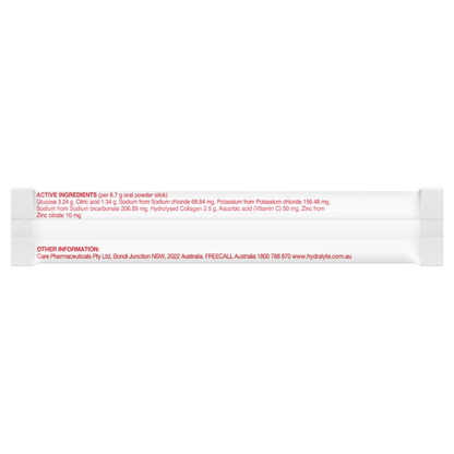 Hydralyte Plus Collagen with Hydrolysed Marine Collagen 10 Oral Powder Sticks