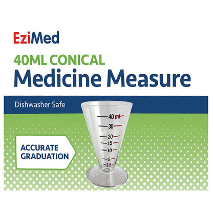 EziMed Medicine Measuring Cup 40mL Box of 40