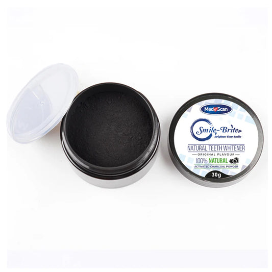 Medescan Smile-brite Teeth Whitening Activated Charcoal Powder - Natural