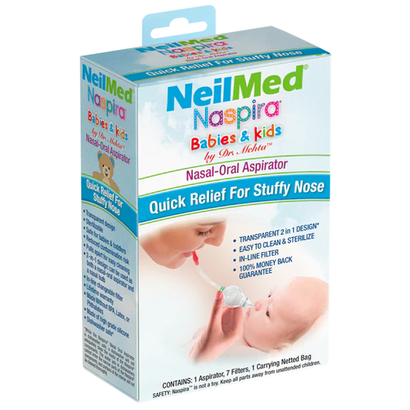 Neilmed Naspira Nasal Oral Aspirator 1 Kit for Babies