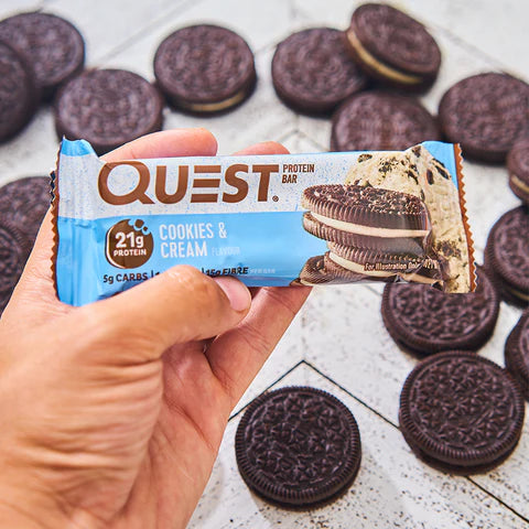 Box of 12 Quest Cookies & Cream Bar 60g