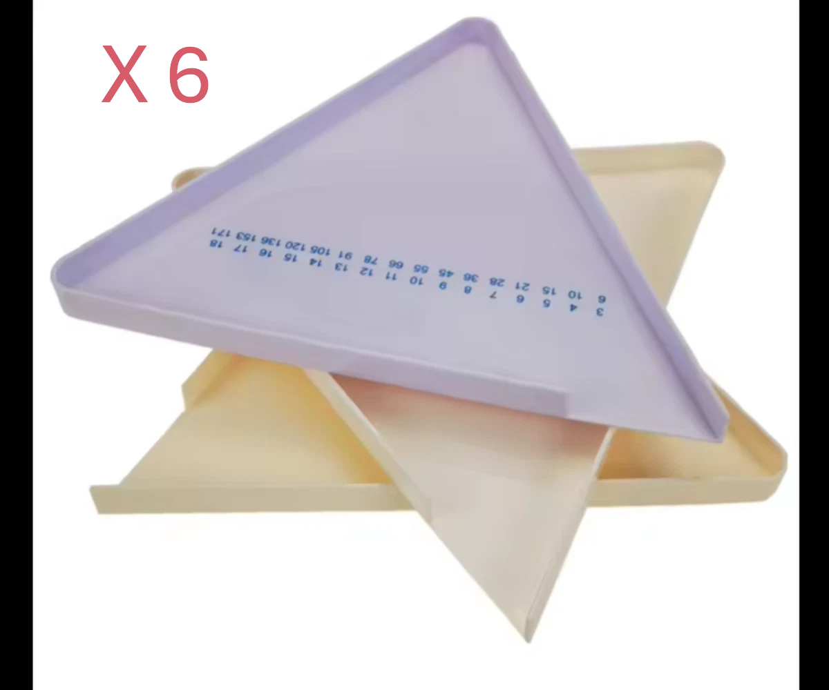 Triangle Pill Dispenser Counting Tray Pill Box