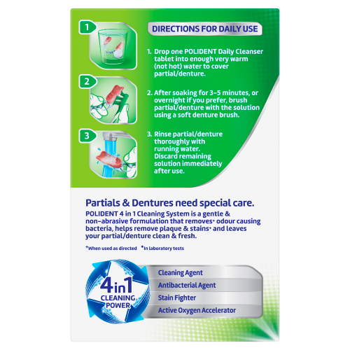 Polident Fresh Active Express 36 Tablets