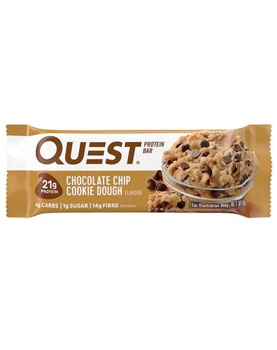 Box Of 12 Quest Chocolate Chip Cookie Bar 60g