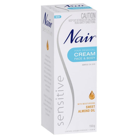 Nair Sensitive Face & Body Hair Removal Cream 150g