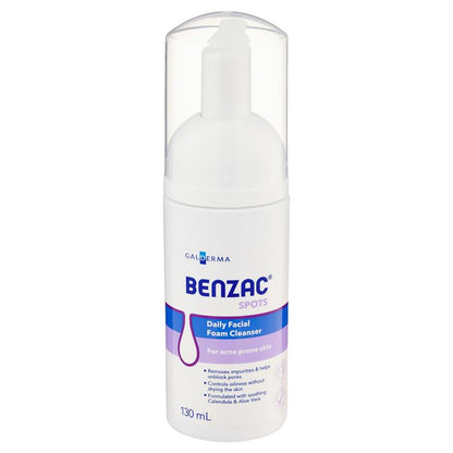 Benzac Daily Facial Foam Cleanser 130ml