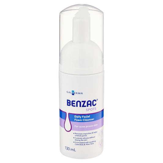 Benzac Daily Facial Foam Cleanser 130ml