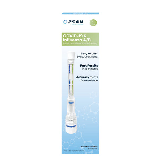 2san Covid-19 & Influenza A/b Antigen Nasal Pen Self Nasal Test - 1pk