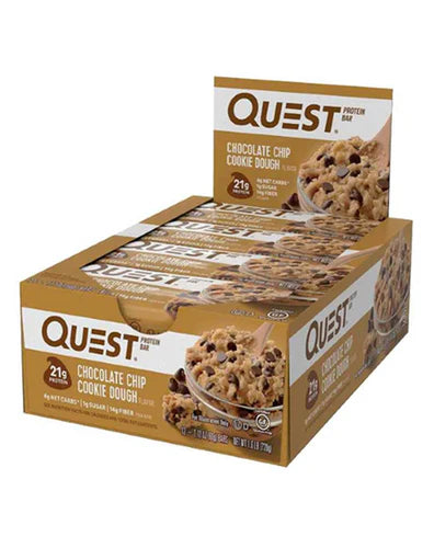 Box Of 12 Quest Chocolate Chip Cookie Bar 60g
