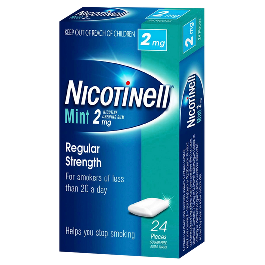 Nicotinell Chewing Gum Nicotine 2mg 24 Pieces – Mint