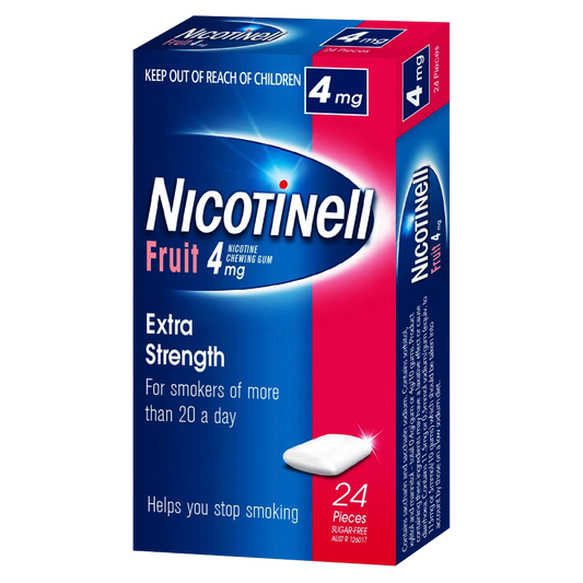 Nicotinell Chewing Gum Nicotine 4mg 24 Pieces – Fruit