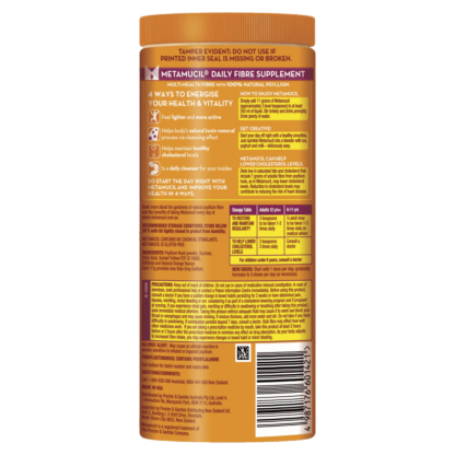 Metamucil Fibre Supplement 528g (48 Doses) – Orange Granular