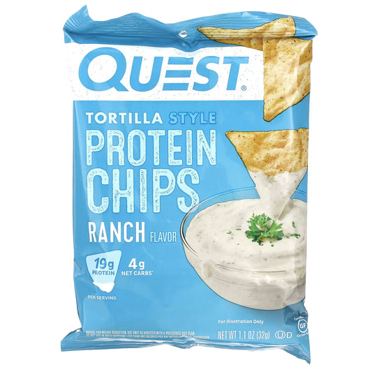 8 Bags Of Quest Tortilla Ranch 32g