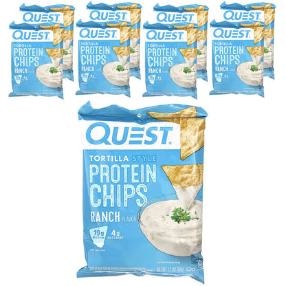 8 Bags Of Quest Tortilla Ranch 32g