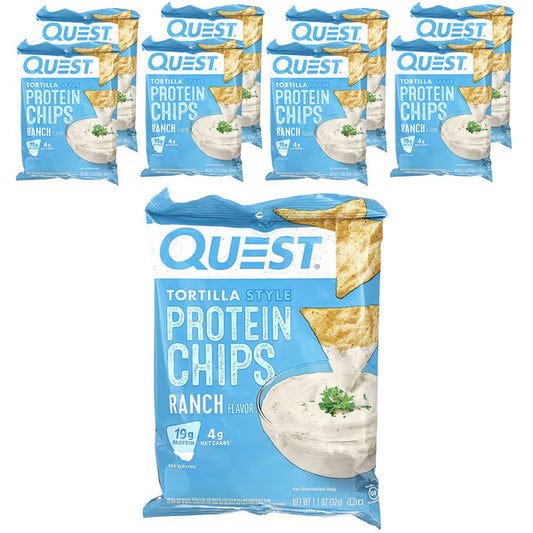 8 Bags Of Quest Tortilla Ranch 32g