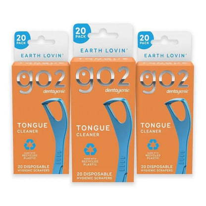 GO2 Dentagenie Tongue Cleaner 20pk x 3 Multipack
