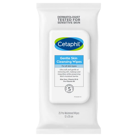 Cetaphil Gentle Skin Cleansing Wipes 25pk
