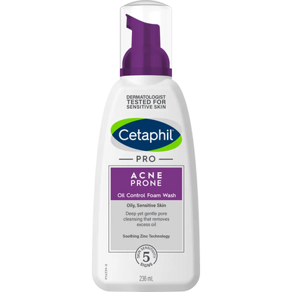 Cetaphil PRO Acne Prone Oil Control Foam Wash 236mL Pump