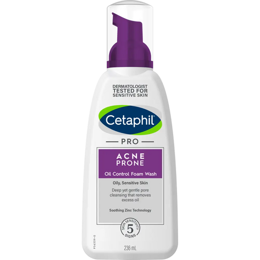 Cetaphil PRO Acne Prone Oil Control Foam Wash 236mL Pump
