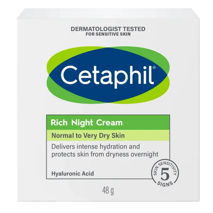 Cetaphil Rich Night Cream 48g with Hyaluronic Acid
